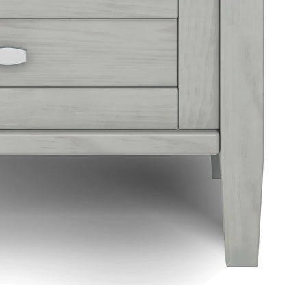 Solid Wood Rectangle End Table With Drawer And Shelf, 18.1in D x 20in W x 19.5in H - Norfolk