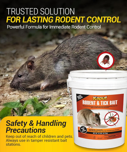 Kaput Rodent And Tick Bait Blocks 18 lbs