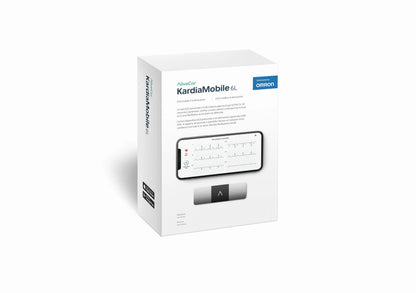 AliveCor KardiaMobile 6L Personal EKG Monitor, Black - KM-6L-E