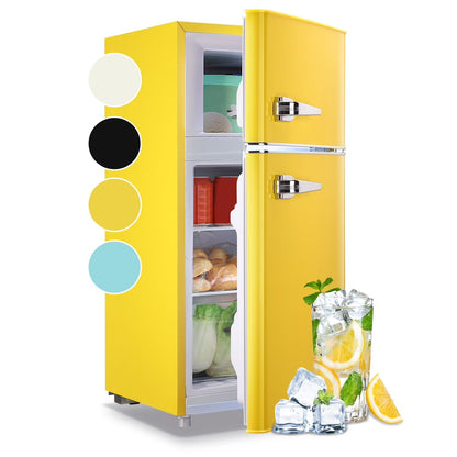WANAI 3.5 Cu.ft Compact Refrigerator With Top Freezer, Blue