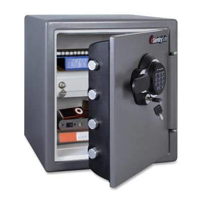 Digital Safe Box, Fireproof And Waterproof, 1.23 Cubic Feet, Alloy Steel