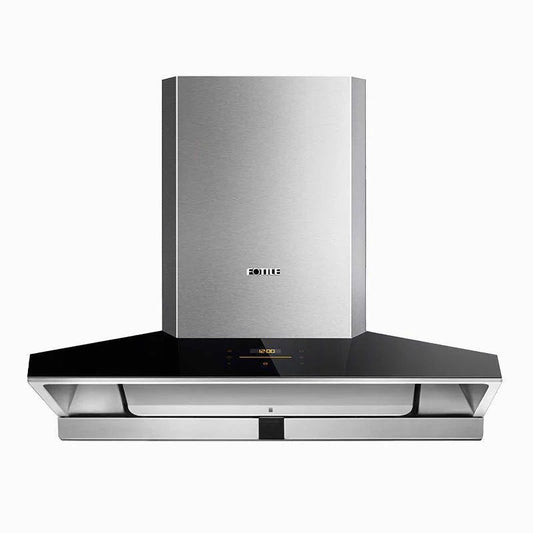 FOTILE Wall Mount Range Hood, 36 in. 1100 CFM, 2 LED Lights, Stainless Steel - Perimeter Vent Series