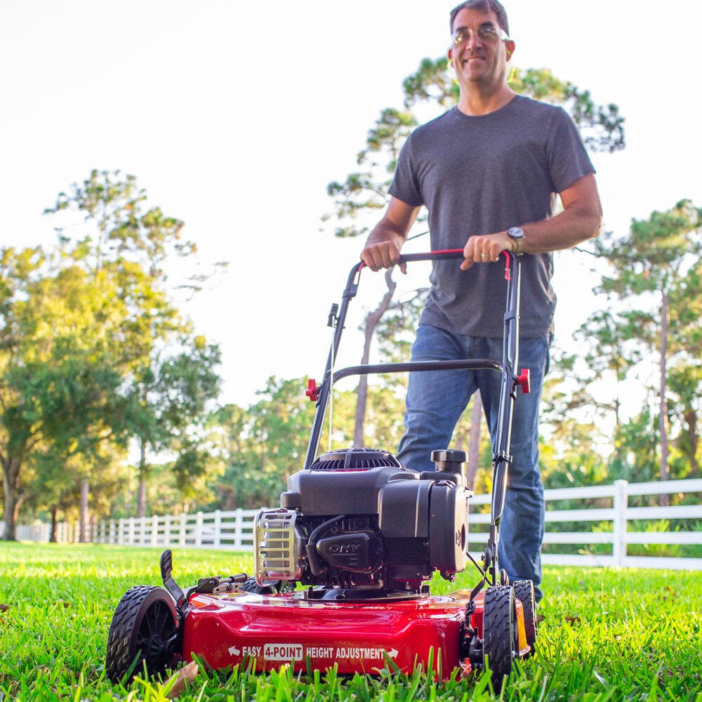 Hyper Tough 20-Inch 125cc Gas Push Lawn Mower With Briggs & Stratton Engine